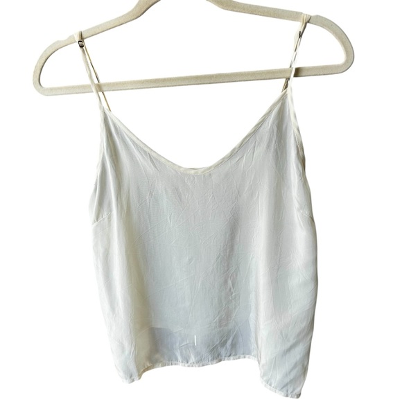 T.ba The Queen Blouse Ivory Ruched Long Sleeve Sz Med - Picture 7 of 12